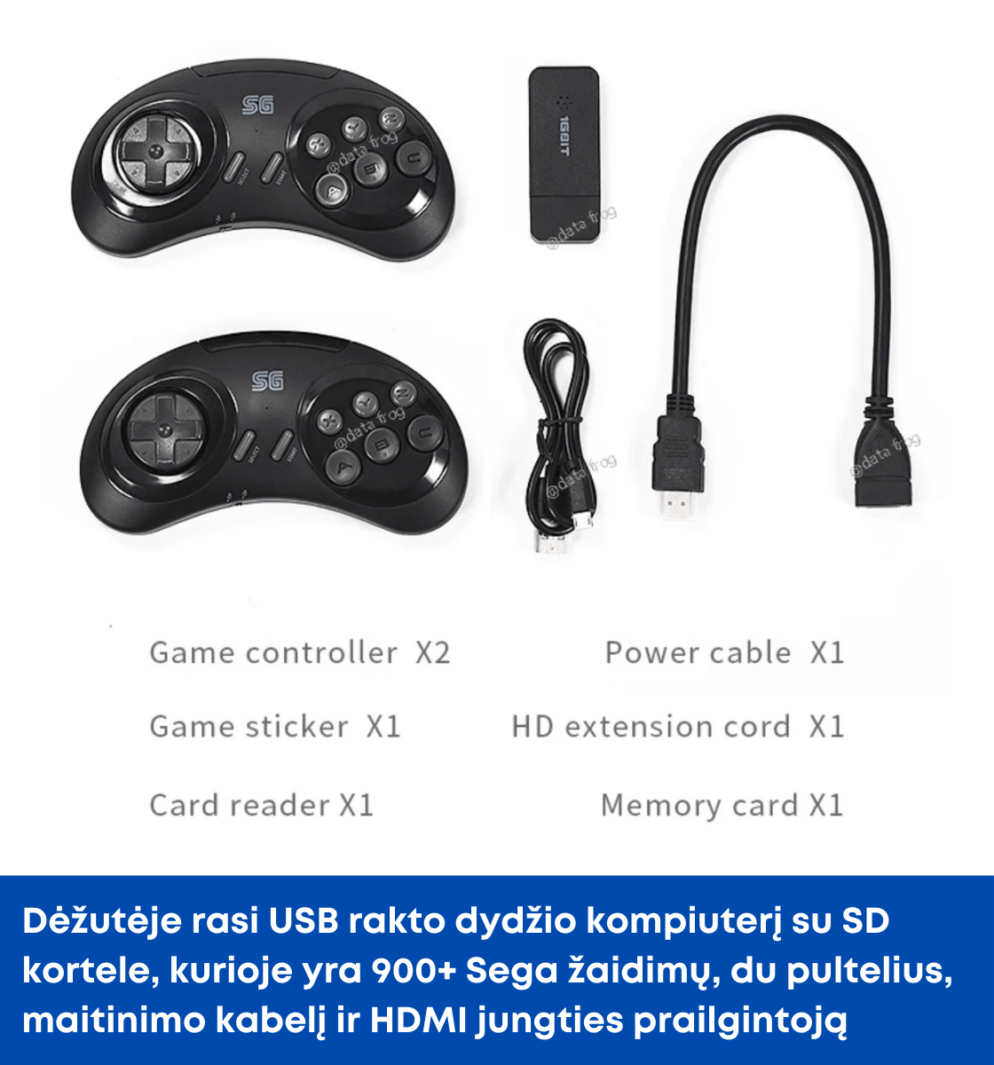 SEGA MEGA DRIVE ASAMS (16 bitų)