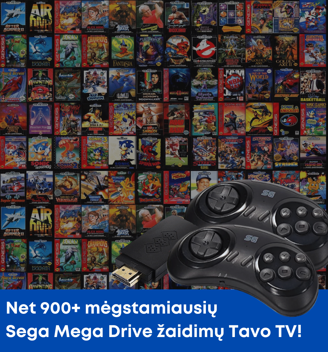 SEGA MEGA DRIVE ASAMS (16 bitų)